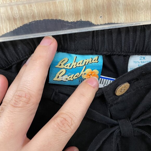 Bahama Beach Black Capris size 2X - Picture 3 of 6